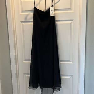 NWT Long black chiffon skirt size 6